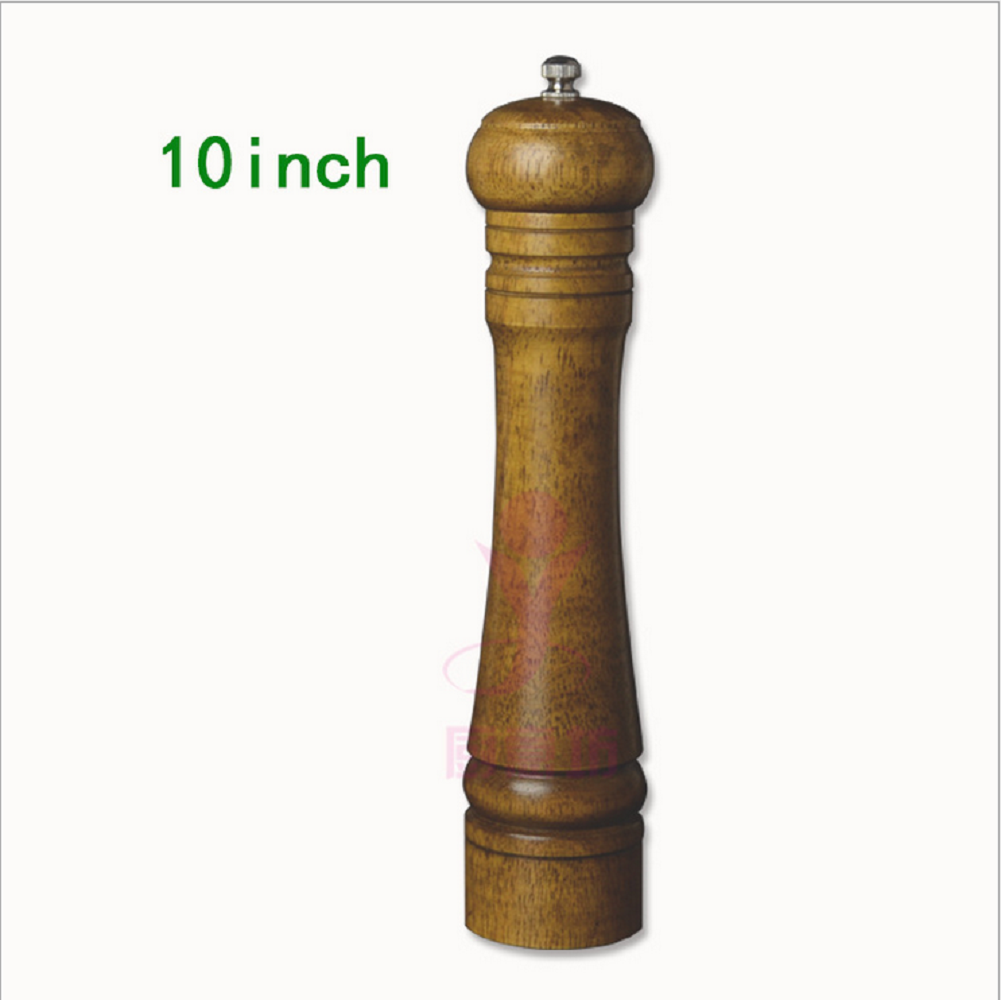 Kitchen Tools Cooking Pepper Grinder Hand Movement Oak Solid Wood Pepper Mill eBay